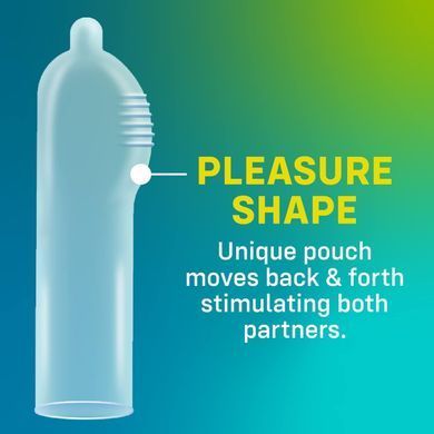 Набор презервативов ONE Pleasure Plus, 100 шт, с ребристым участком на конце, упаковка-тубус SX0738 фото