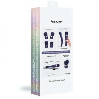 Вібромасажер з силіконовою щіточкою Love to Love Brush Crush &ndash; Midnight Indigo SO5533 фото