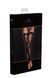 Панчохи без миска Noir Handmade F243 Tulle stockings with patterned flock embroidery, M SX0156 фото 6