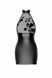 Платье Noir Handmade F311 Eros, XL, black, мини, юбка под латекс, верх &mdash; сетка, открытая спина SX0306 фото 4