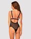 Кружевное боди с декольте Obsessive Estiqua teddy M/L, черное, широкие лямки SO7260 фото 2