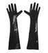 Глянцевые виниловые перчатки Art of Sex - Lora, размер М, цвет Черный SO6605 фото 3