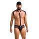 Комплект эротического мужского белья Passion 038 SET JOHN L/XL Black, боди, кепка SO7585 фото 1