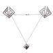 Зажимы для сосков с тяжелой подвеской LOCKINK Adjustable Nipple Clamps with Heavy Pendant - Grey SX0847 фото 1