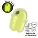 Вакуумний кліторальний стимулятор з вібрацією Satisfyer Glowing Ghost Yellow, світиться в темряві SX0543 фото 1