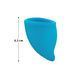 Менструальная чаша Fun Factory FUN CUP SIZE A, бирюзовая, многоразовая, диаметр 4 см, объем 20 мл SX0953 фото 2