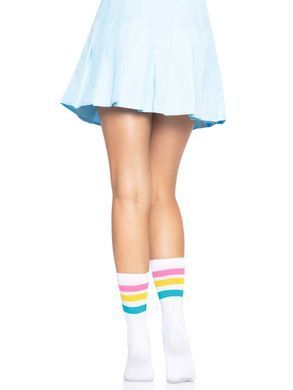 Носки женские в полоску Leg Avenue Pride crew socks Pansexual, 37&ndash;43 размер SO8585 фото