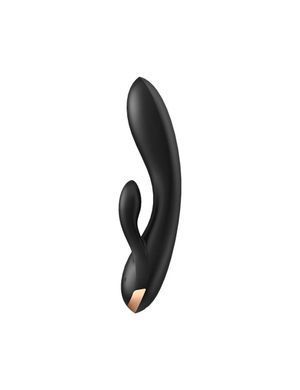 Смарт вибратор-кролик с двойным отростком Satisfyer Double Flex Black SO6094 фото
