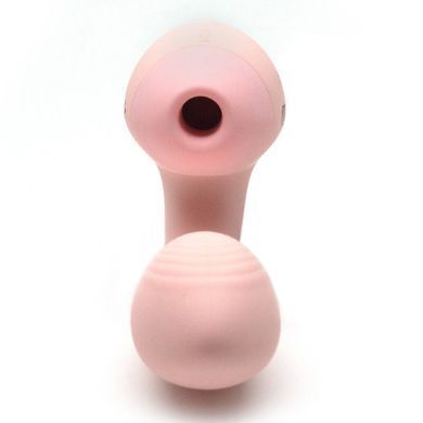 Вакуумный вибратор KISTOY Tina Mini Light Pink, вагинально-клиторальный SO6541 фото