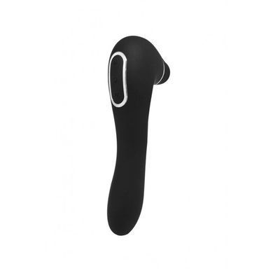Вакуумный стимулятор с вибрацией Wooomy Smoooch Black Clitoral Suction & Vibration SO7410 фото