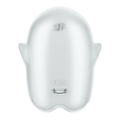 Вакуумный клиторальный стимулятор с вибрацией Satisfyer Glowing Ghost White, светится в темноте SX0544 фото
