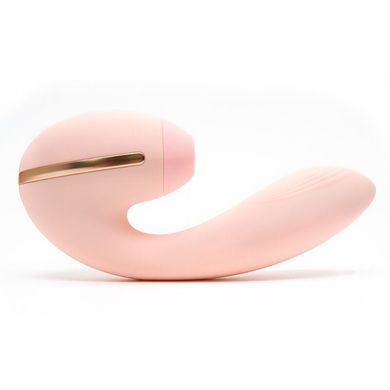Вакуумный вибратор KISTOY Tina Mini Light Pink, вагинально-клиторальный SO6541 фото