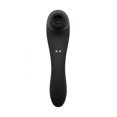 Вакуумный стимулятор с вибрацией Wooomy Smoooch Black Clitoral Suction & Vibration SO7410 фото