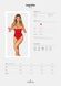 Боди с доступом Obsessive Ingridia crotchless teddy XL/2XL, красное, открытая грудь SO9027 фото 5