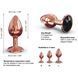 Металлическая анальная пробка с украшением в виде кристалла Dorcel - Diamond Plug Rose Gold S SO5534 фото 3
