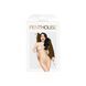 Боди Penthouse Scandalous XL White, крупная сетка, высокий воротник, длинные рукава SO6458 фото 3