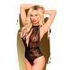 Боди с глубоким декольте и высокими трусиками Penthouse - Toxic Powder Black M/L SO4379 фото 1