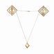 Затискачі для сосків з легкої підвіскою LOCKINK Adjustable Nipple Clamps with Light Pendant - Golden SX0848 фото 1