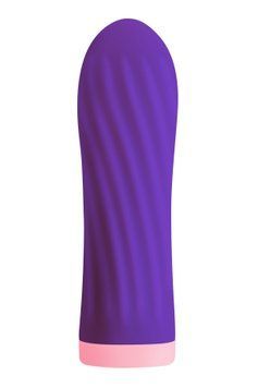 Віброкуля S Pleasures Bullets Twist & Shout Purple, фіолетова, ребриста поверхня, 10 режимів SX1606 фото
