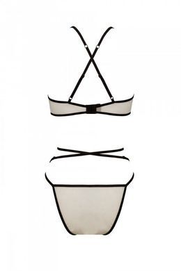 Комплект белья Passion CHIKA SET, XXL/XXXL, cream, топ, трусики SO9700 фото
