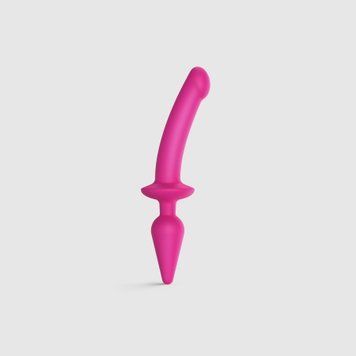 Анальная пробка с дилдо 2в1 Strap-On-Me SWITCH PLUG-IN DILDO Fuchsia L, диаметр 4,5/3,4 см SO6829 фото