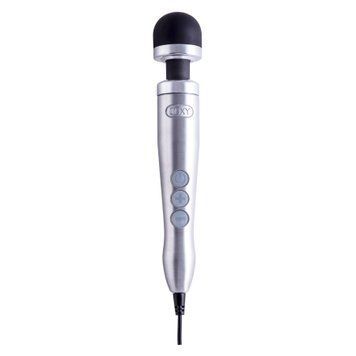 Вібромасажер DOXY Die Cast 3 Silver (Satin), дуже потужний, живлення 220В, металевий корпус SO2602 фото