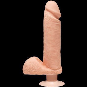 Фаллоимитатор Doc Johnson The D - Perfect D - Vibrating 8 Inch With Balls - ULTRASKYN, диаметр 5,1см SO1579 фото