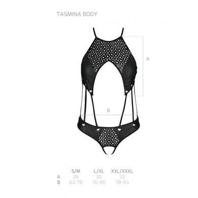Распродажа!!! Боди из эко-кожи с ремешками и перфорацией Tamaris Body black L/XL &mdash; Passion SO5793 фото