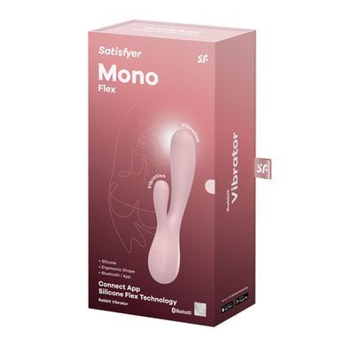 Смарт вибратор-кролик Satisfyer Mono Flex Mauve, 2 мотора, управление через интернет SO3902 фото