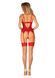 Комплект корсет та стрінги Obsessive Ingridia corset & thong XS/S, червоний SO9028 фото 7