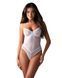 Боди Obsessive Alissium Teddy White, M/L, лиф с мягкой чашкой, высокие вырезы для ног SX0595 фото 1