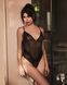 Тедди с доступом Obsessive Blomentis crotchless teddy, M/L, прозрачное, открытая спина, низ-стринги SX1027 фото 6