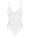 Боди Obsessive Alissium Teddy White, M/L, лиф с мягкой чашкой, высокие вырезы для ног SX0595 фото 5