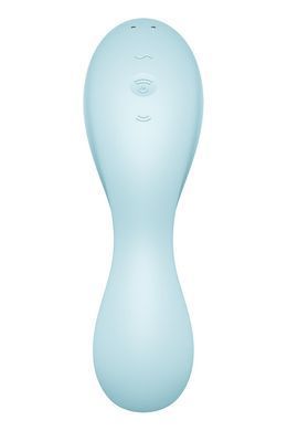 Вакуумний смарт-стимулятор із вібрацією Satisfyer Curvy Trinity 5 (Blue) (м'ята упаковка!!!) SO6726-R фото