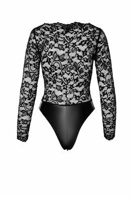 Боди Noir Handmade F296 Psyche, M, кружево, длинный рукав, низ под латекс, с доступом SX0214 фото