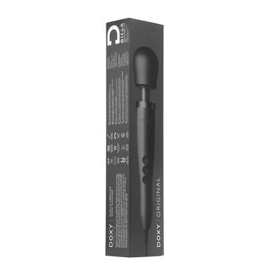 Вибромассажер DOXY Original Black, очень мощный, питание 220В, пульсирующие вибрации SO1428 фото