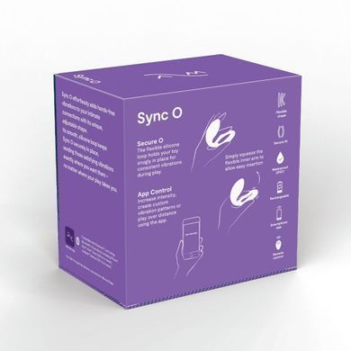Смарт-вібратор для пар We-Vibe Sync O Light Purple, пульт ДК SX0524 фото