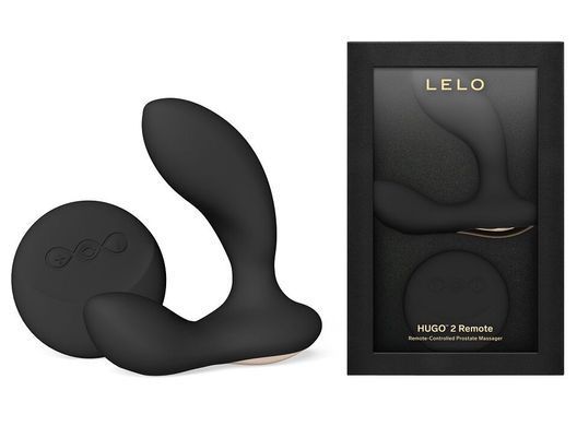 Масажер простати LELO Hugo 2 Remote Black, 2 мотори, дуже потужний, пульт ДК SX0691 фото