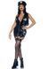 Виниловый костюм полицейской Leg Avenue Vinyl Naughty Cop Black M, платье, фуражка, наручники SO8625 фото 4