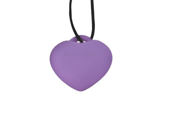 Мінівібратор &laquo;Сердечко&raquo; FairyGasm PleasureStone violet, 9 режимів, на шнурку SX0646 фото