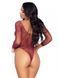 Сітчасте боді зі стразами Leg Avenue Crystalized fishnet bodysuit Burgundy One Size SO9135 фото 2