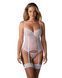 Корсет Obsessive Alissium corset & thong, M/L, гнучкі кісточки, відкрита спина, стрінги в комплекті SX0601 фото 1