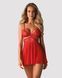 Бебі-дол Obsessive 838-BAB-3 babydoll & thong red S/M SX1119 фото 1