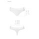 Трусики-бразилиана из хлопка Passion PS005 PANTIES L, white SO4223 фото 6