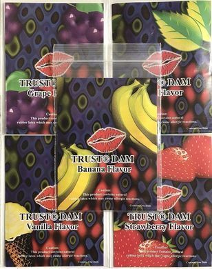 Набор латексных салфеток Latex Dental Dams Assorted 100 шт SX1260 фото