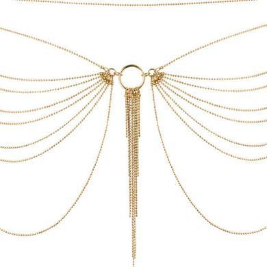 Цепочка на трусики или лиф Bijoux Indiscrets MAGNIFIQUE Waist Chain - Gold, украшение на тело SO2660 фото
