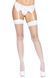 Чулки-сетка для крепления на пояс Leg Avenue Nylon Fishnet Thigh Highs One size, White SO7965 фото 1