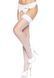 Чулки-сетка для крепления на пояс Leg Avenue Nylon Fishnet Thigh Highs One size, White SO7965 фото 4