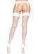Чулки-сетка для крепления на пояс Leg Avenue Nylon Fishnet Thigh Highs One size, White SO7965 фото 2