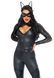 Эротический костюм супергероя-кошечки Leg Avenue Wicked Kitty L, комбинезон, пояс, маска, ушки SO9130 фото 1